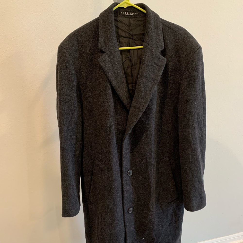 Dark Grey- Long Coat- L/XL-Hugo Boss